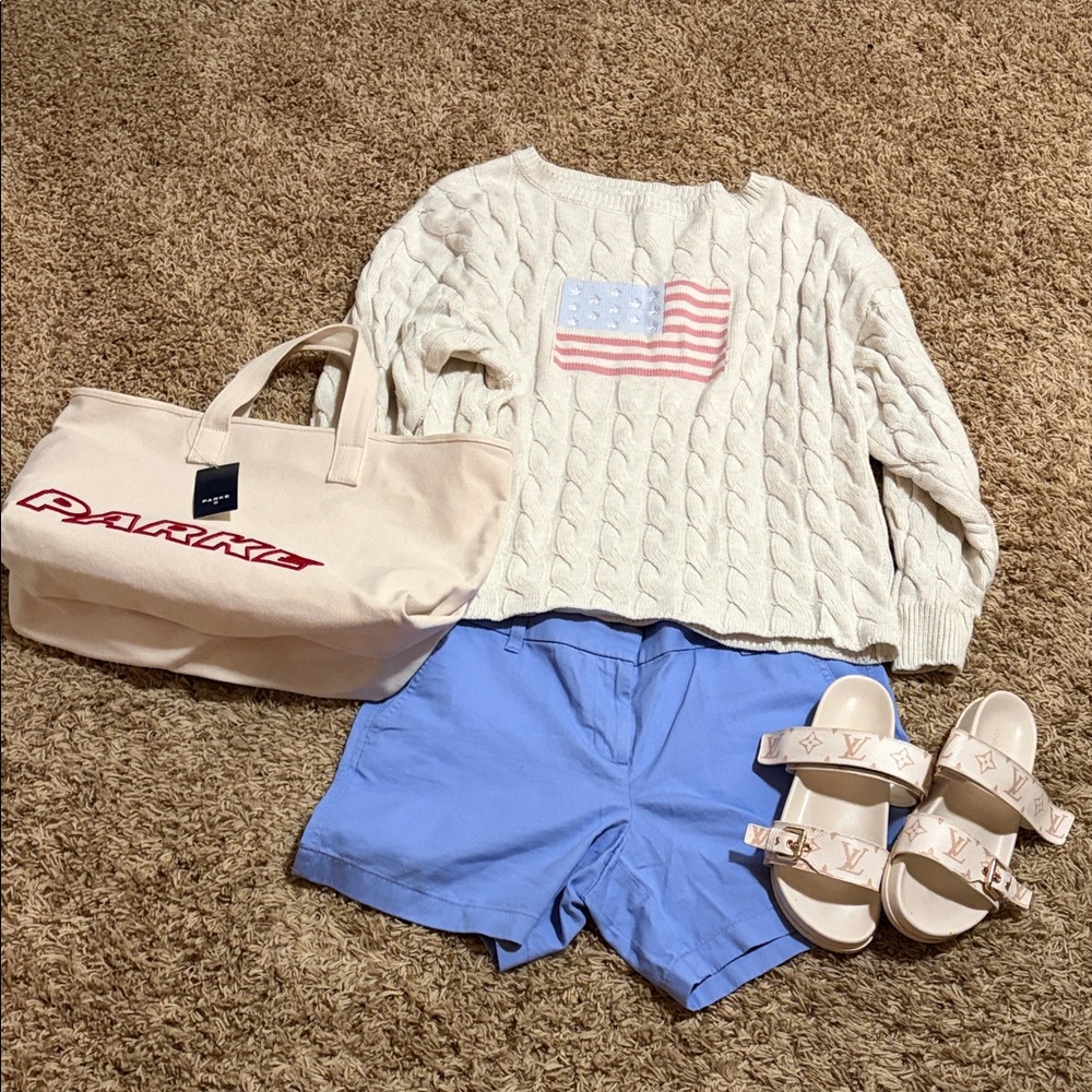 J. Crew Light Blue Cotton Chino Shorts - Picture 6 of 7